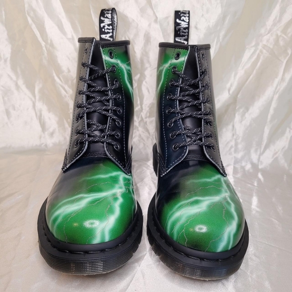 Dr. Martens 1460 Flash lightning print black leather boots - Picture 2 of 7